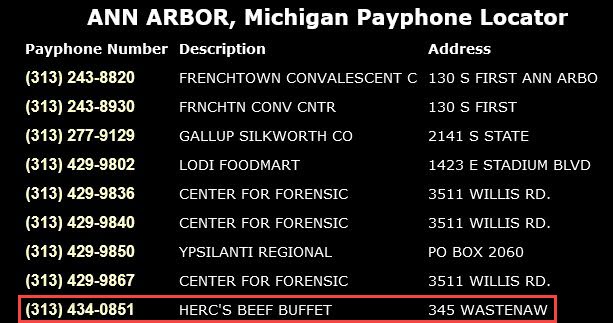 Hercs Beef Buffet - Payphone Locator